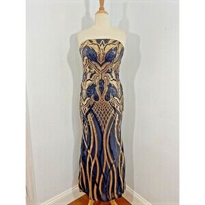 Giffniseti Dress Womens Small Sequins Whimsical Goth‎ Hoco Prom Y2K 90s